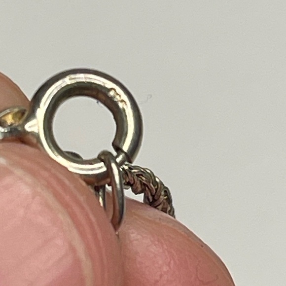 Murano Glass Pendant Necklace 925 Italy Sterling silver chain signed vintage - Picture 6 of 15